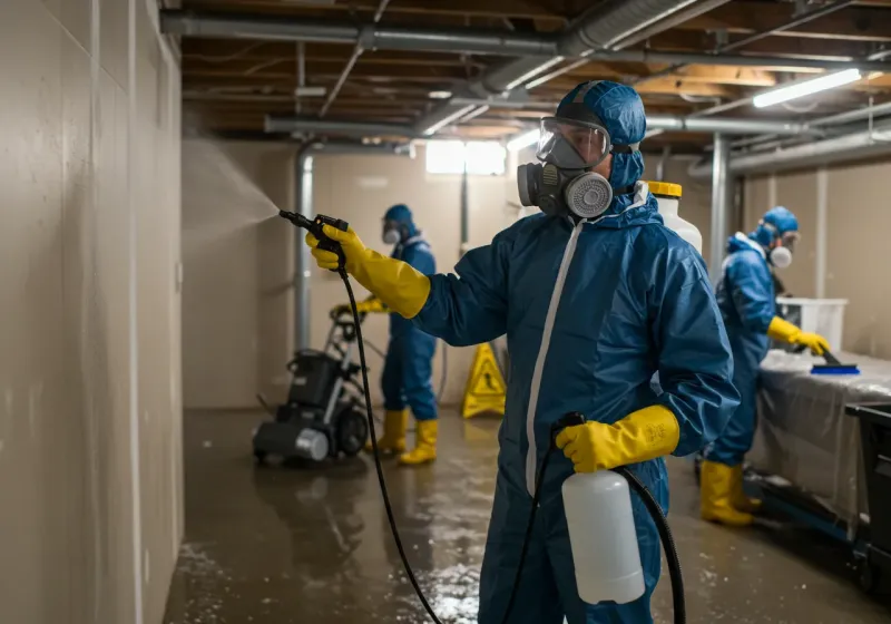 Basement Sanitization and Antimicrobial Treatment process in Conejos County, CO